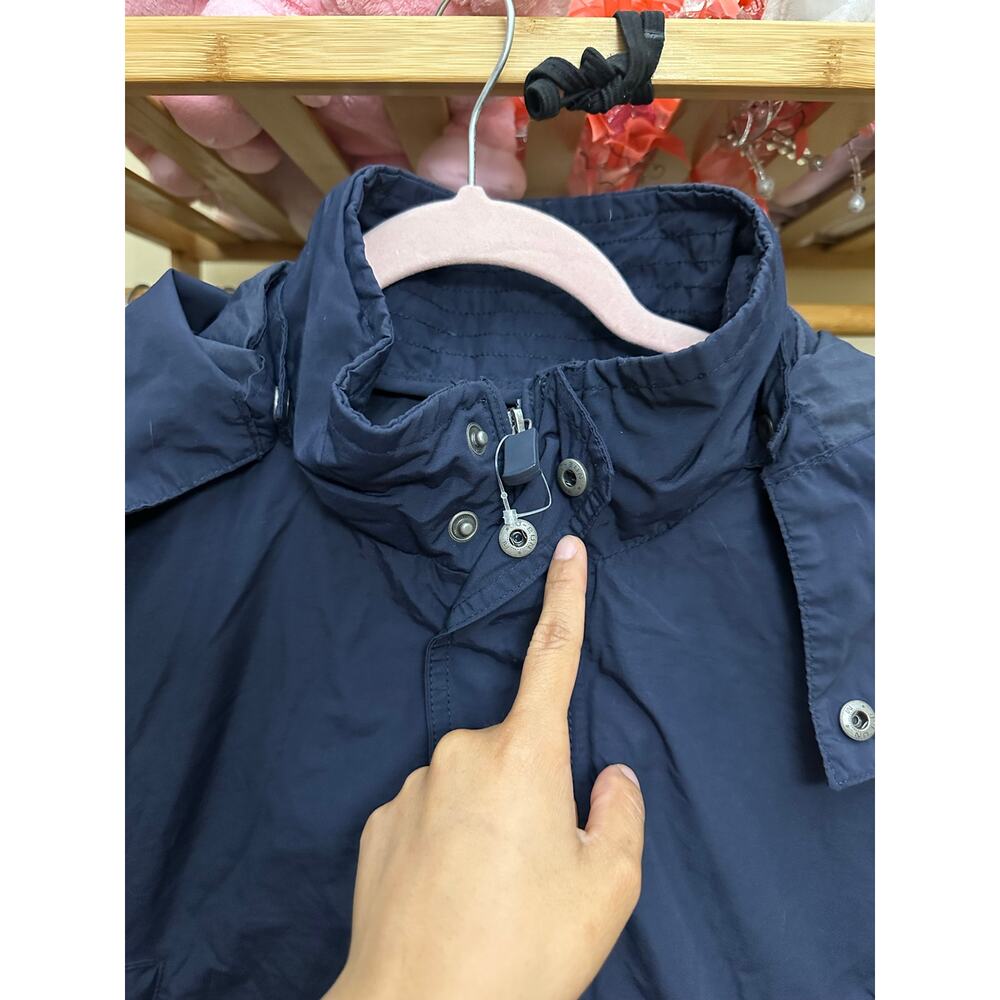 GAP Light Weight Nylon Cotton Jacket Navy Blue Size‎ Large - Picture 7 of 16
